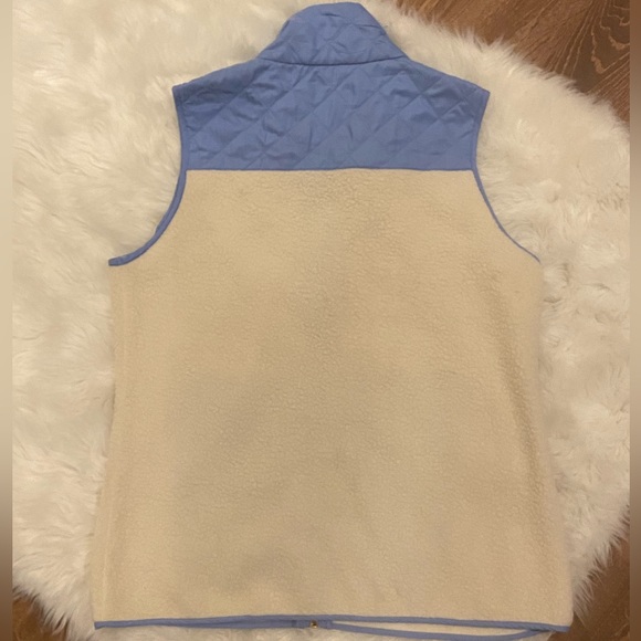Sail to Sable Sherpa Fleece Quilted Vest Periwinkle Blue M - Picture 5 of 6